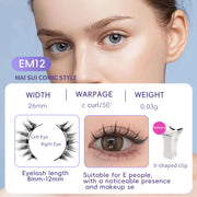 Natural Magnetic False Eyelashes Mink Hair, Super Soft