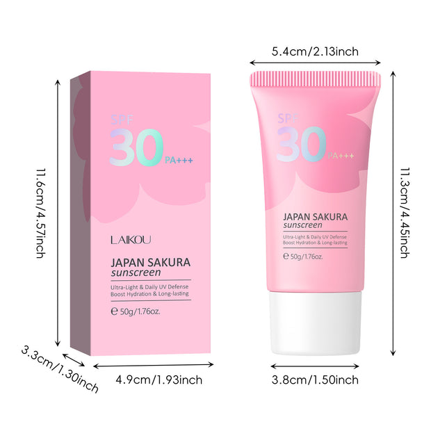 Cherry Blossom Sunscreen SPF30 Brightening & Hydrating Skin Protection