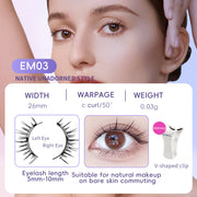 Natural Magnetic False Eyelashes Mink Hair, Super Soft