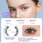 Natural Magnetic False Eyelashes Mink Hair, Super Soft