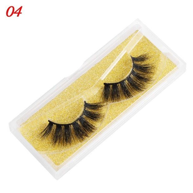 25mm Mink False Eyelashes Wispy & Fluffy Volume