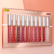 10-Piece Matte Lip Gloss Set  Waterproof & Non-Stick