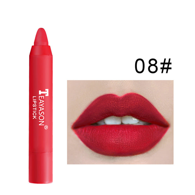 Matte Rotating Lipstick Pen Long-Lasting Velvet Lip Color