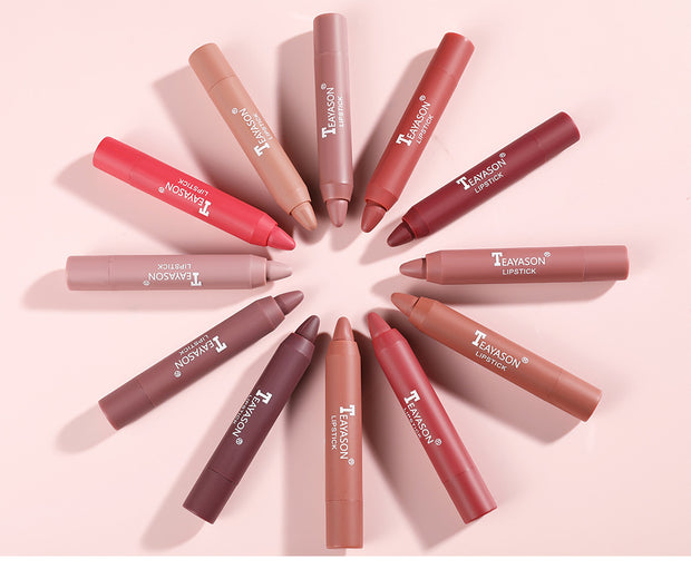 Matte Rotating Lipstick Pen Long-Lasting Velvet Lip Color