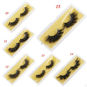25mm Mink False Eyelashes Wispy & Fluffy Volume
