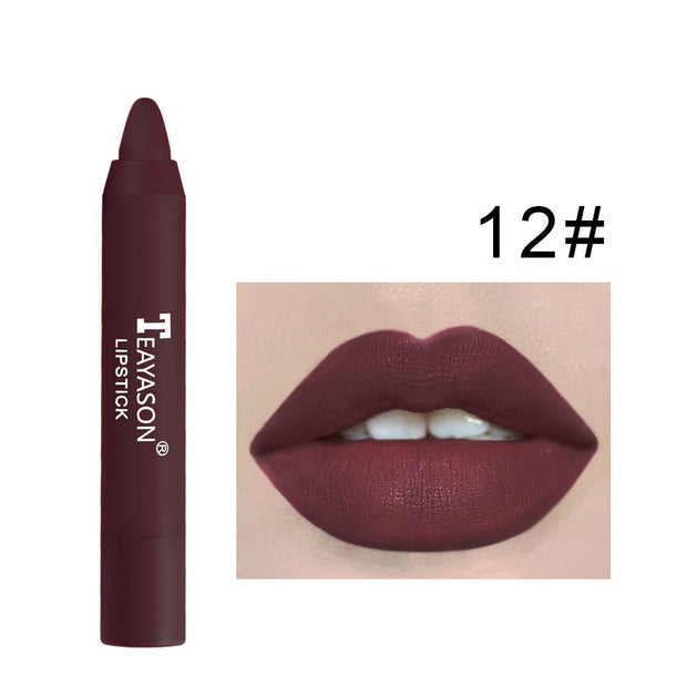 Matte Rotating Lipstick Pen Long-Lasting Velvet Lip Color