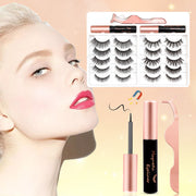 Magnetic Eyelashes Kit  Waterproof Liner & No-Glue Lashes