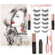Magnetic Eyelashes Kit  Waterproof Liner & No-Glue Lashes