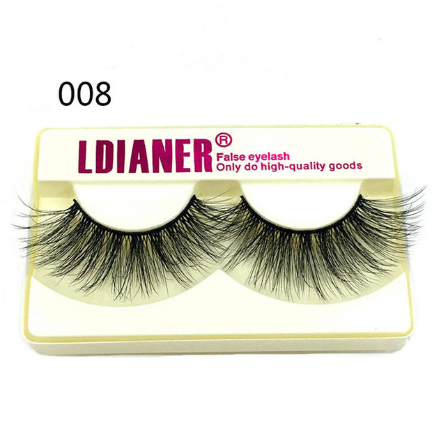 25mm Mink False Eyelashes Wispy & Fluffy Volume