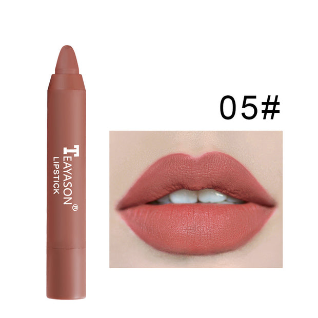 Matte Rotating Lipstick Pen Long-Lasting Velvet Lip Color