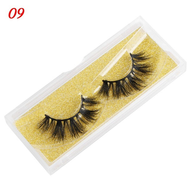 25mm Mink False Eyelashes Wispy & Fluffy Volume