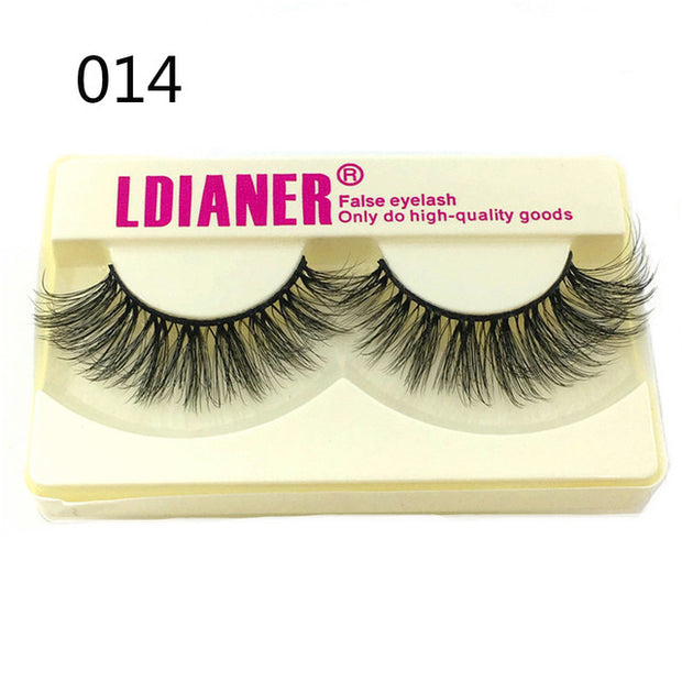 25mm Mink False Eyelashes Wispy & Fluffy Volume
