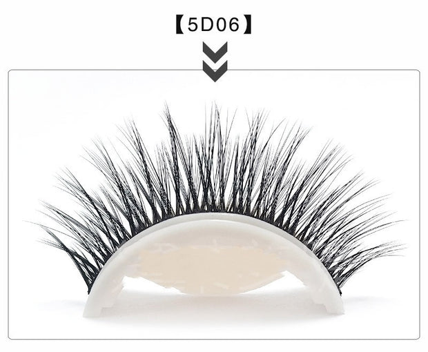 Glue-Free 5D Self-Adhesive False Eyelashes Easy Wear
