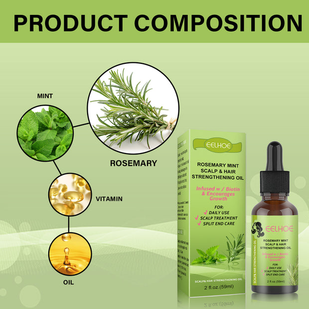 Rosemary Mint Hair Growth Serum  Scalp Massage Fluid