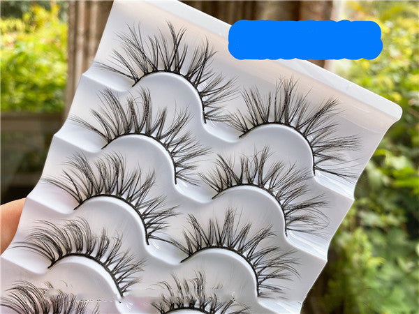 Wispy Cross False Eyelashes  Natural Messy Fairy Look