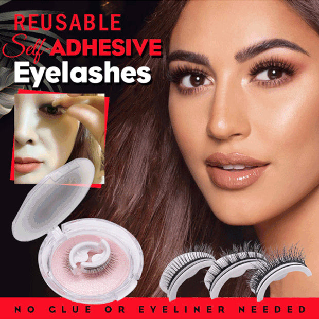 Women's Thick Glue-Free Self-Adhesive False Eyelashes