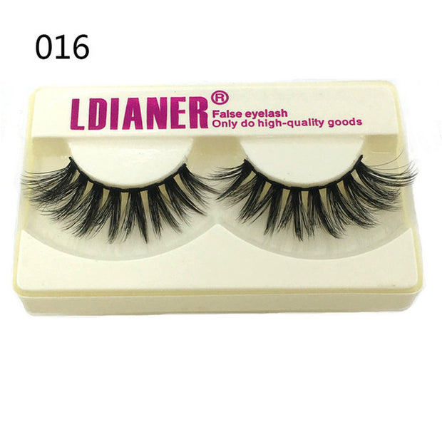 25mm Mink False Eyelashes Wispy & Fluffy Volume