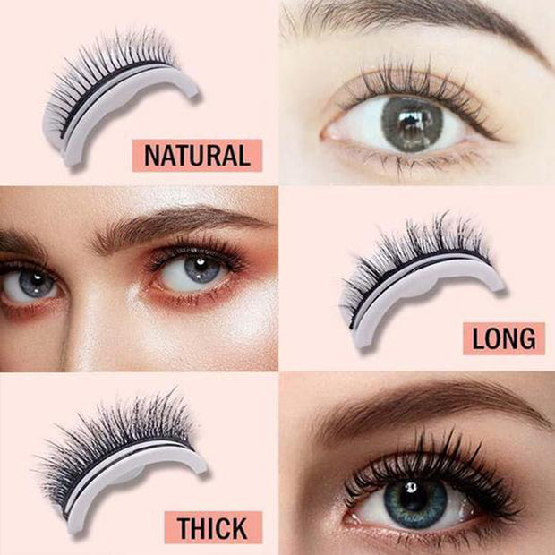 Women's Thick Glue-Free Self-Adhesive False Eyelashes