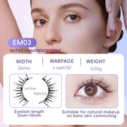 Natural Magnetic False Eyelashes Mink Hair, Super Soft