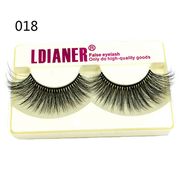 25mm Mink False Eyelashes Wispy & Fluffy Volume