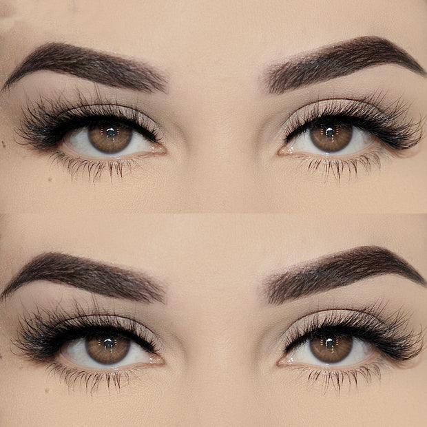 Natural Mink Hair False Eyelashes Lightweight & Soft