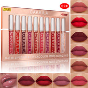 10-Piece Matte Lip Gloss Set  Waterproof & Non-Stick