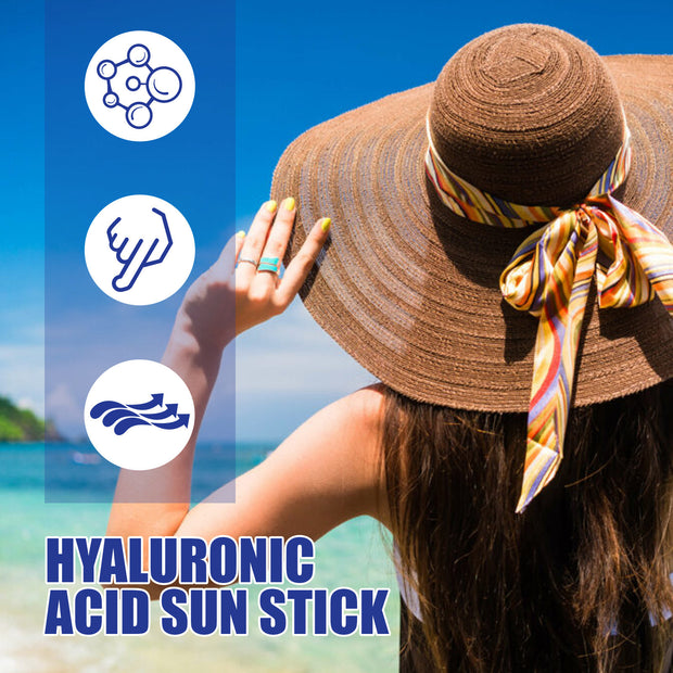 SPF50 Sun Block Stick Lightweight & Waterproof Hyaluronic Acid Protection