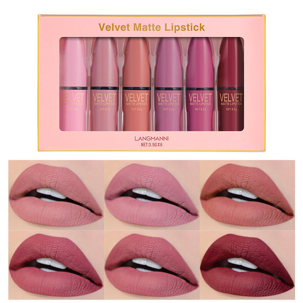 Bullet Matte Lipstick Set  Waterproof Long-Lasting Finish