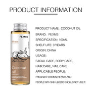 Coconut Massage & Body Oil Hydrating Skin Care Essential Oil