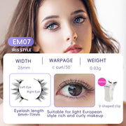 Natural Magnetic False Eyelashes Mink Hair, Super Soft