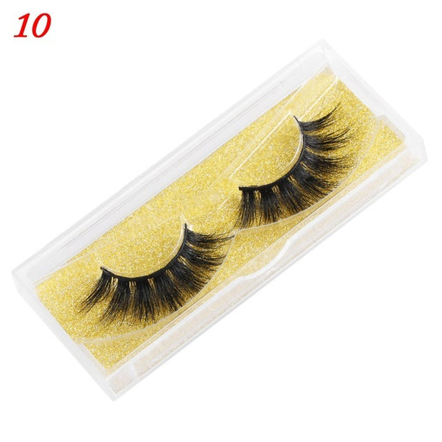 25mm Mink False Eyelashes Wispy & Fluffy Volume