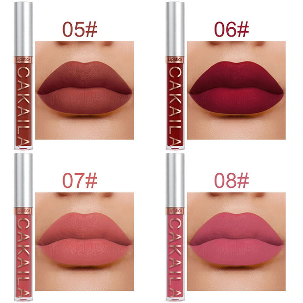 10-Piece Matte Lip Gloss Set  Waterproof & Non-Stick