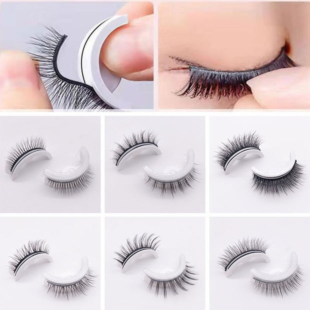 Self-Adhesive False Eyelashes Reusable Natural Curl