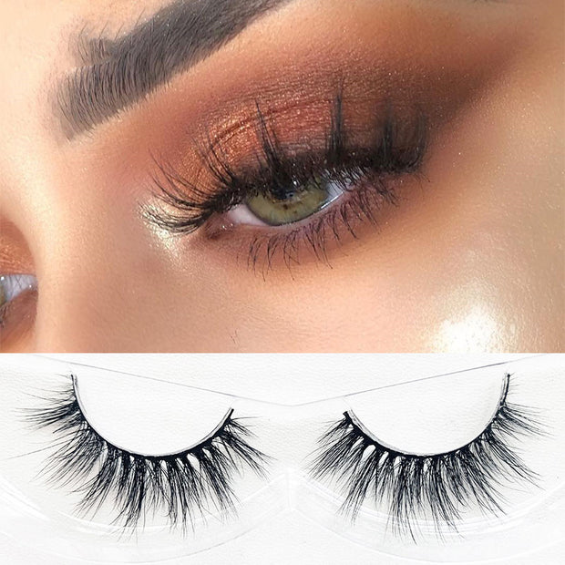 Natural Thick Curling False Eyelashes  Voluminous Simulation