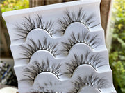 Wispy Cross False Eyelashes  Natural Messy Fairy Look