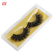 25mm Mink False Eyelashes Wispy & Fluffy Volume