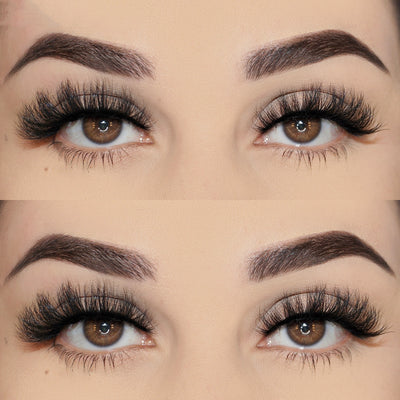 Natural Mink Hair False Eyelashes Lightweight & Soft