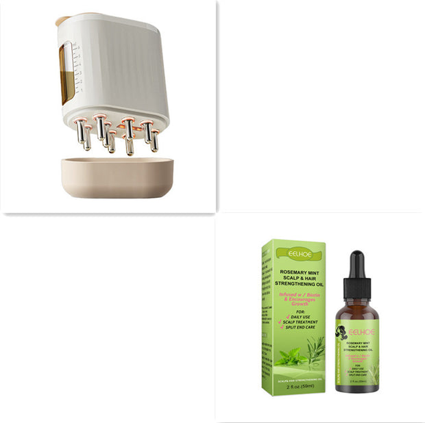 2-in-1 Electric Scalp Massager & Hair Oil Applicator