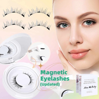 Natural Magnetic False Eyelashes Mink Hair, Super Soft