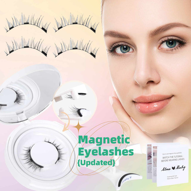 Natural Magnetic False Eyelashes Mink Hair, Super Soft