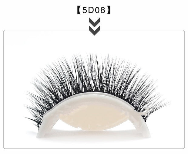Glue-Free 5D Self-Adhesive False Eyelashes Easy Wear