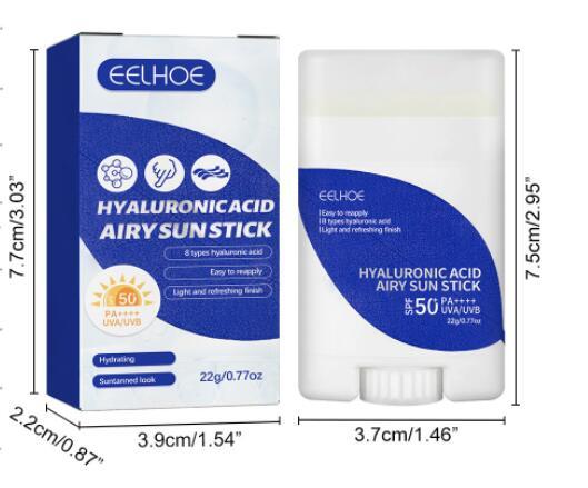 SPF50 Sun Block Stick Lightweight & Waterproof Hyaluronic Acid Protection