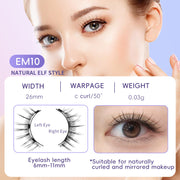 Natural Magnetic False Eyelashes Mink Hair, Super Soft