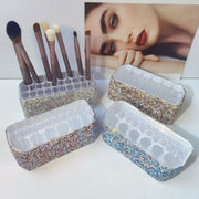 Transparent Cosmetic Brush & Pencil Organizer Eyebrow & Eyeliner Storage