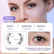 Natural Magnetic False Eyelashes Mink Hair, Super Soft