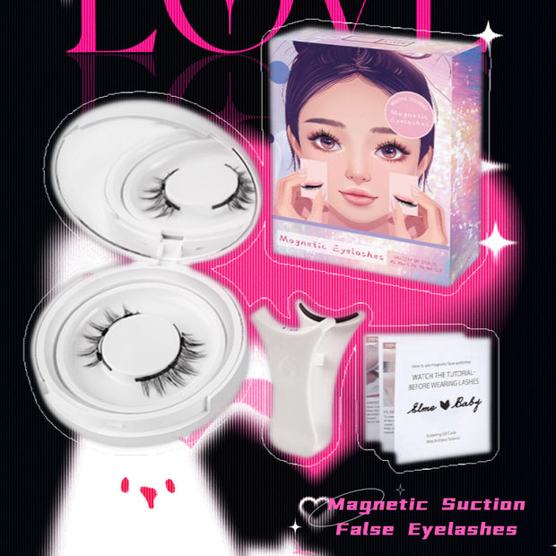 Natural Magnetic False Eyelashes Mink Hair, Super Soft