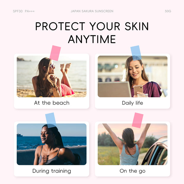 Cherry Blossom Sunscreen SPF30 Brightening & Hydrating Skin Protection