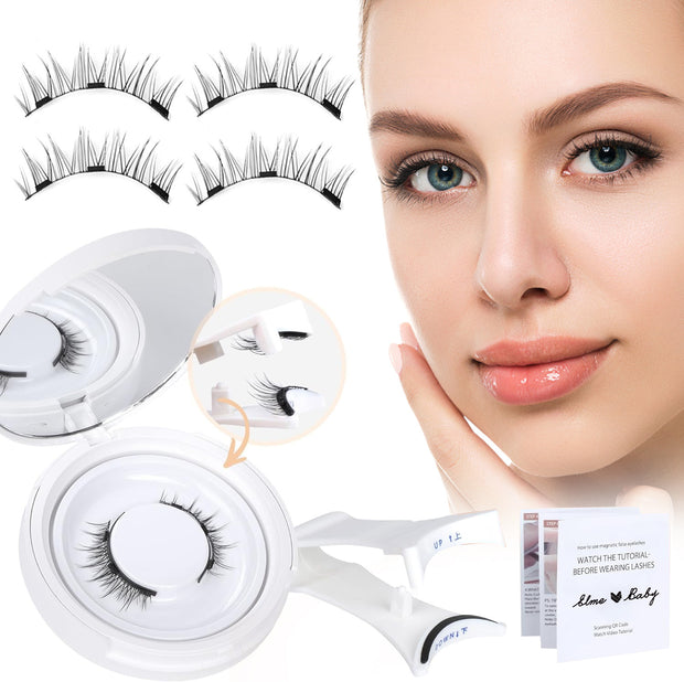 Natural Magnetic False Eyelashes Mink Hair, Super Soft