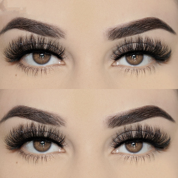Natural Mink Hair False Eyelashes Lightweight & Soft