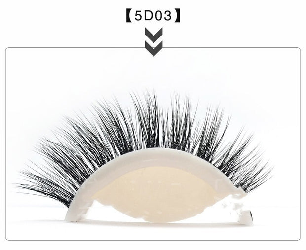 Glue-Free 5D Self-Adhesive False Eyelashes Easy Wear